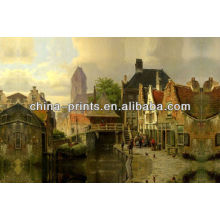 Ancient Village Picture Painting For Home Decor